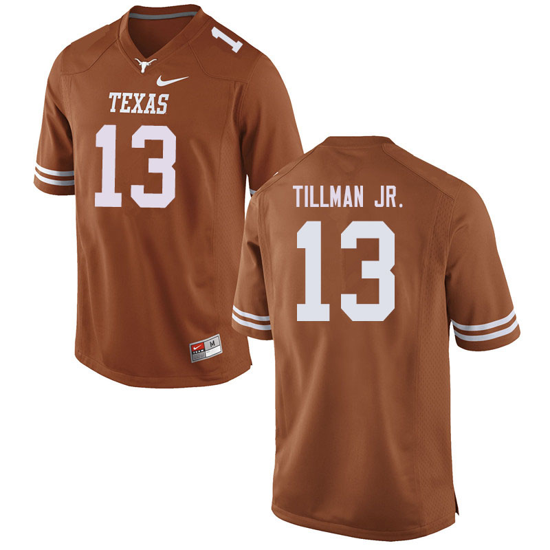 Men #13 Marcus Tillman Jr. Texas Longhorns College Football Jerseys Sale-Orange